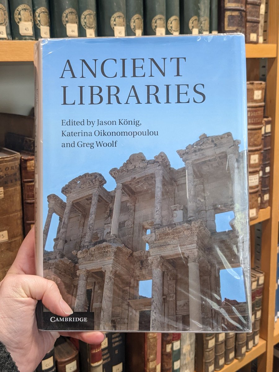 CFLcam's tweet photo. 3/5
Ancient Libraries, edited by Jason König, Katerina Oikonomopoulou, Greg Woolf (Cambridge University Press, 2013). In library at D 2.9 25
Ebook also available with Raven login: https://t.co/eHXzYepoXC
#ClassicsLibrary #BookDisplay https://t.co/8lm2LYU4nx