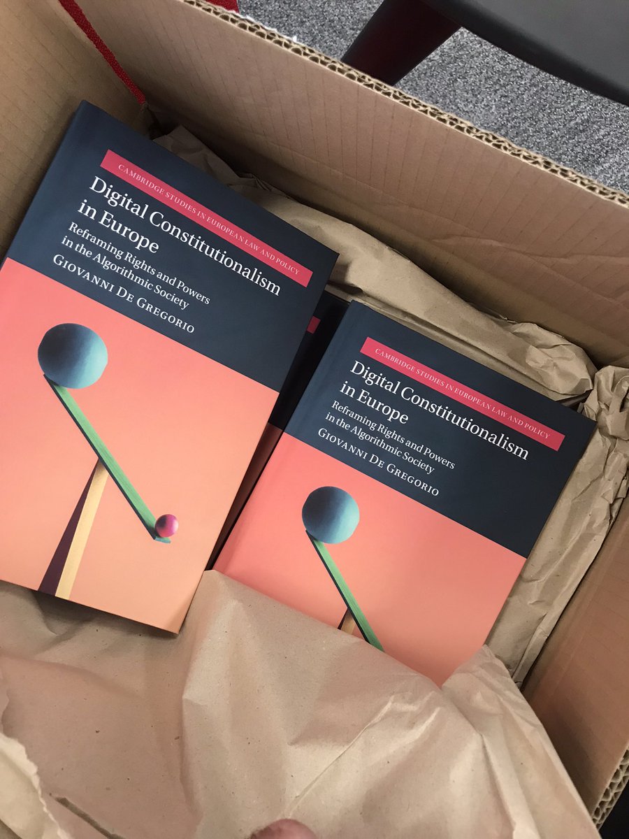 G_De_Gregorio's tweet photo. Unboxing day! 📦📚🎉 @CUP_Law https://t.co/E6YpD4O41H