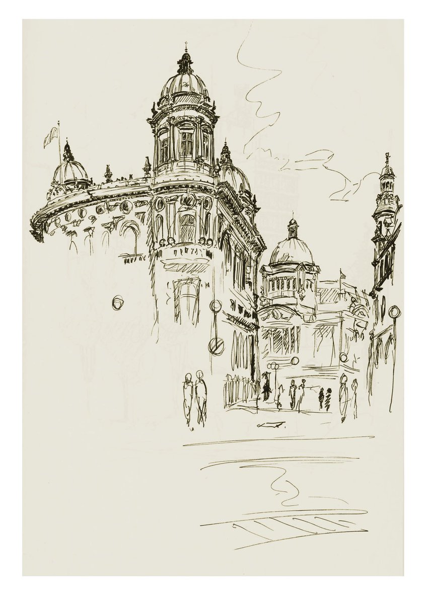 hesir's tweet photo. More old #Sketches of #Hull, "The Tops of Things" - #MaritimeMuseum, with #CityHall behind / Skyline inc #Guildhall & 79 #Lowgate / View over #DockOfficeRow, #BlaydesHouse & Shotwell Tower / Guildhall & #CityHotel pub.
#UrbanSketching #Drawing #PleinAir #Sketchbook #Yorkshire https://t.co/uf2WqdACLe