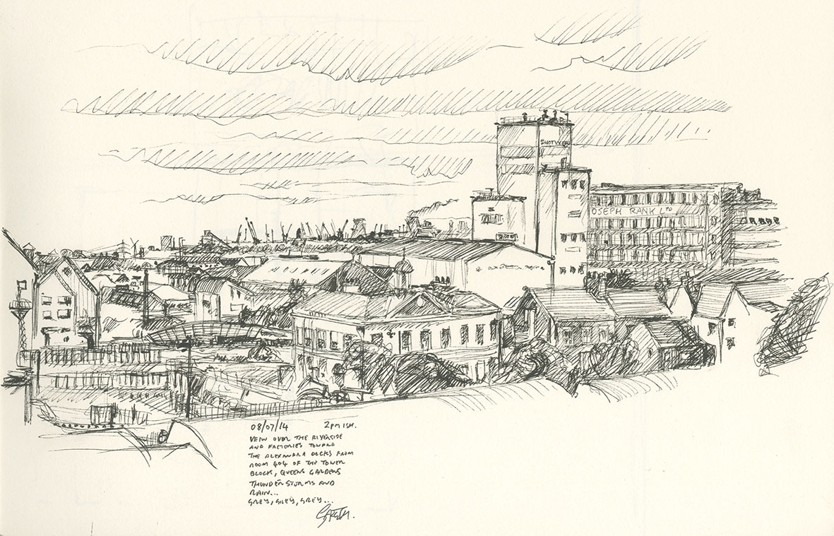 hesir's tweet photo. More old #Sketches of #Hull, "The Tops of Things" - #MaritimeMuseum, with #CityHall behind / Skyline inc #Guildhall & 79 #Lowgate / View over #DockOfficeRow, #BlaydesHouse & Shotwell Tower / Guildhall & #CityHotel pub.
#UrbanSketching #Drawing #PleinAir #Sketchbook #Yorkshire https://t.co/uf2WqdACLe