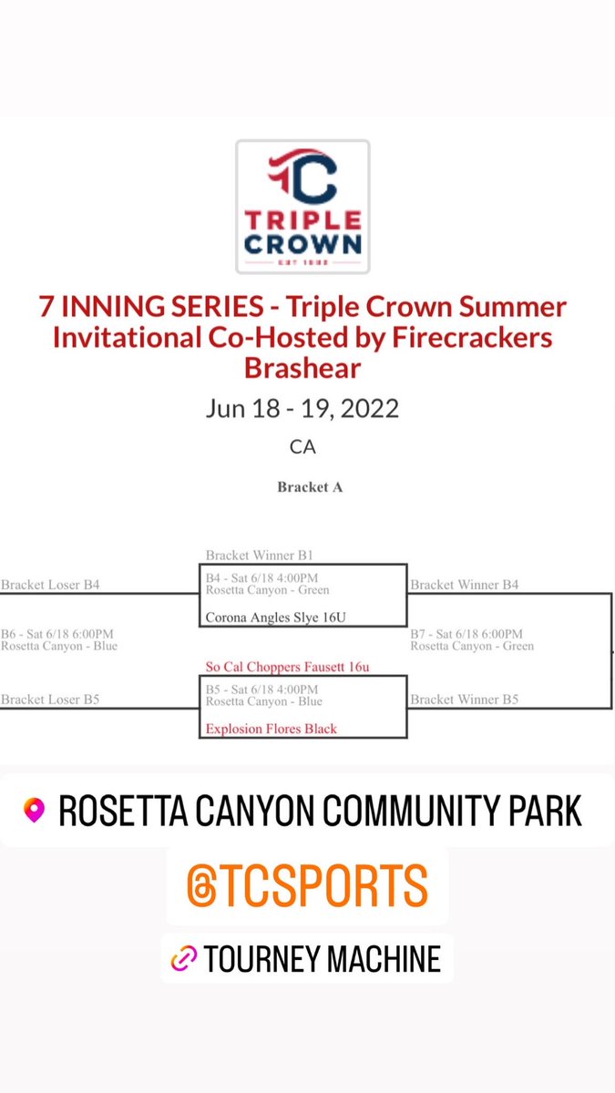 UPCOMING @TCSFastpitch Summer Invitational by @FirecrackersBB. First game 6/14 at 4PM on the Blue Field. 
#softball #2024catcher #uncommitted 

@LL7NV @SUncommitted @TCSFastpitch @theuncommits @theuncommits @d1fastpitch1 @D1Uncommitted @Coach_Inouye @SnapMyAd @un