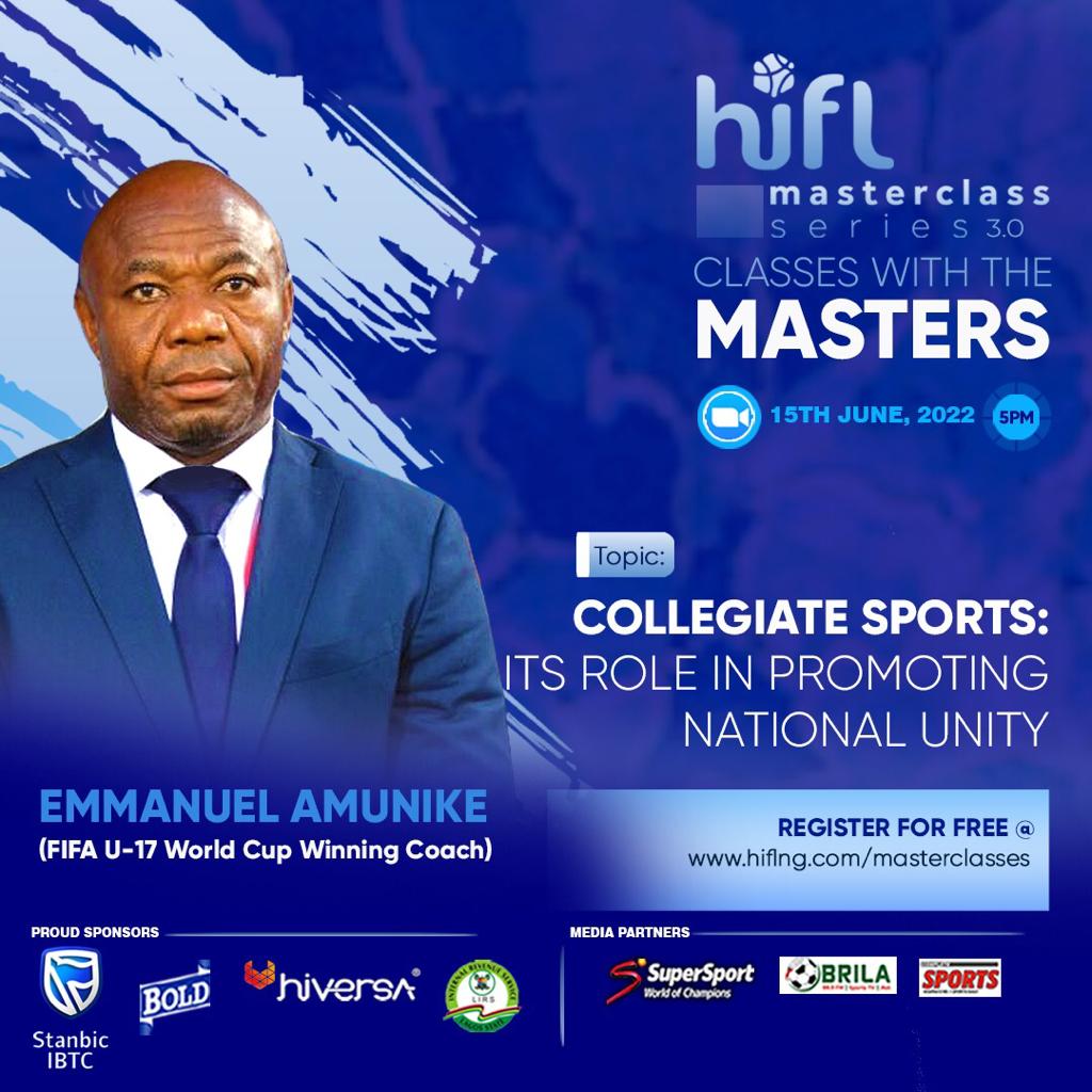 IAUEMinders's tweet photo. The MasterClass 3.0 has no doubt been an exciting ride as we've had proficient experts share their knowledge on various topics as it relates to sports.

 Join Emmanuel Amunike (FIFA U-17 World Cup Winning Coach) as he will be discussing https://t.co/g464LLDRIj