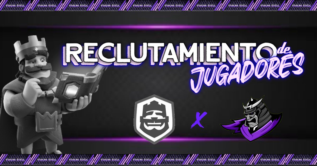 #ClashRoyale | Reclutamiento
Nuevo proyecto de eSports para Clash Royale busca jugadores para desempeñar los siguientes cargos:

*Capitán
*Co-capitan
*Jugadores
*Analistas

Con o sin experiencia en el competitivo, sin requerimientos ya que estamos comenzando.
Información al DM.
