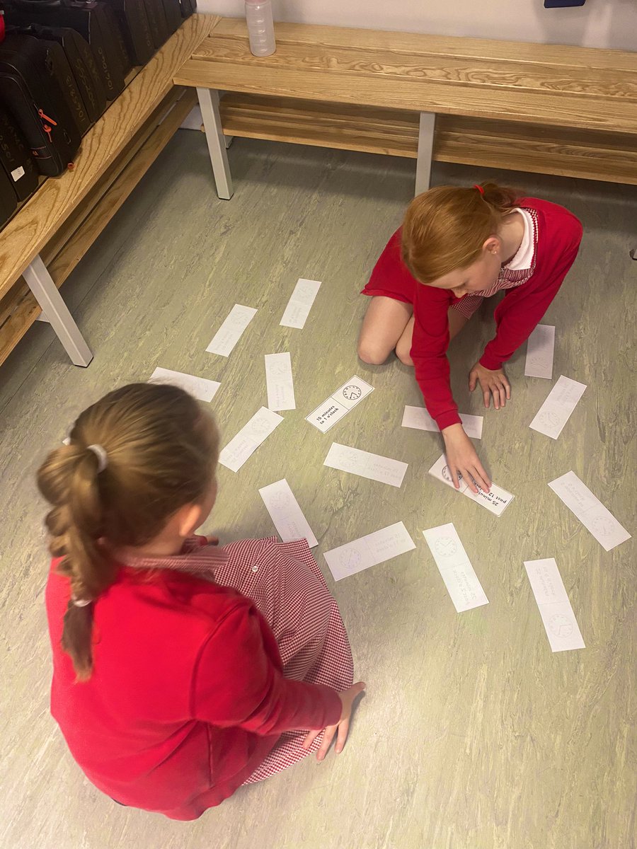 MrsP_OLOS's tweet photo. “Time” to play dominoes! Sycamore Class had great fun today choosing  games to reinforce their maths learning! It got very tricky with the 24 hour clock times ⏰ #TimeToShine @olos_armthorpe https://t.co/tlm6KD7ye0