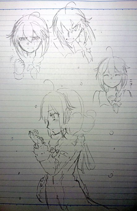 10月西海の暁時雨本のイメージラフです
こんな感じの時雨描いていきます 