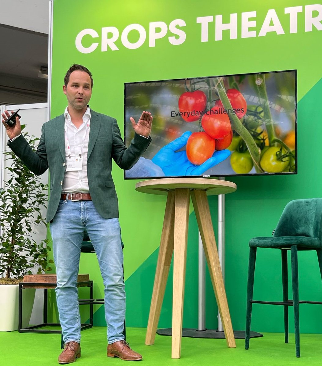 Yesterday, Thorben Looije was one of the speakers in the Crops Theater on <a href="/GreenTechRai/">GreenTech</a>. With his presentation ‘Is biocontrol a solution for viruses?’ he wanted to open the debate about how to speed up the process for a suitable regulatory approach for biocontrol products.