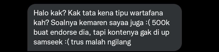 wartafana mending balikin duit endorse deh, udah ditelfon lewat ig/wa/line tapi gaada tanggung jawabnya. kemaren nutup endorse karena masalah totebag tapi duitnya masa ga dibalikin? 🙏🏽🙏🏽🙏🏽