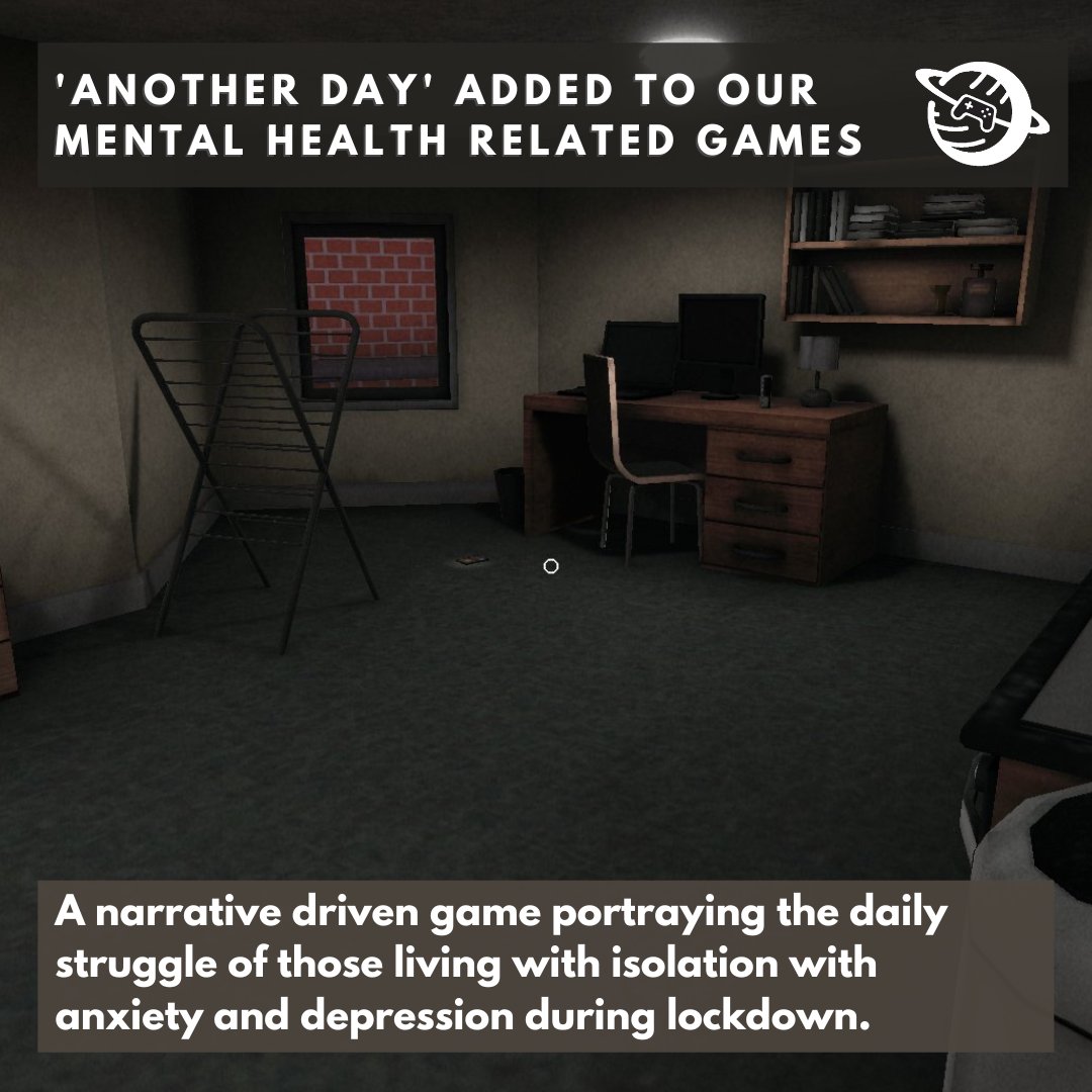 We've added 'Another Day' by Another Dollar Studios (a student dev team at <a href="/FalmouthUni/">Falmouth University</a> / <a href="/Falmouthgames/">Games At Falmouth</a> to our mental health related games and apps.

The team at Safe found Another Day was a window into what having a mental health problem can feel like.

bit.ly/3Ho2aE0