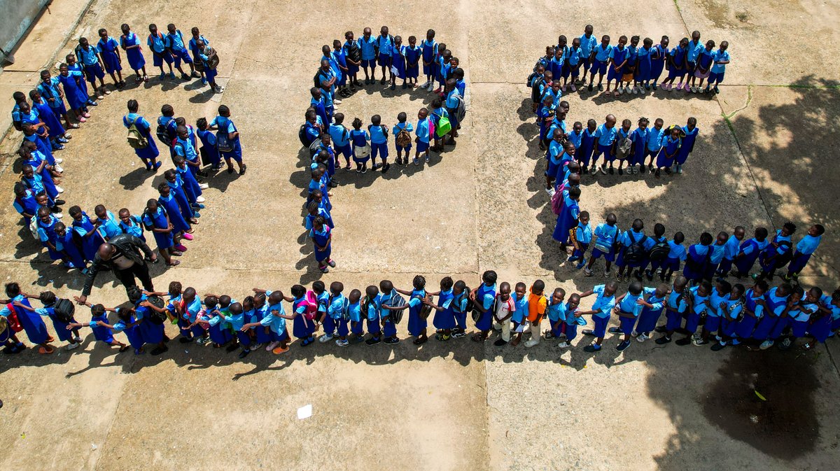 gpe_ngo's tweet photo. "Thank You GPE"
Children from all 16 districts of Sierra Leone express their gratitude to the GPE-NGO Consortium for ensuring they access safe, inclusive free quaility education amidst the COVID-19 pandemic.
#safelybacktoschool #GPE https://t.co/dMbeAEOnkE