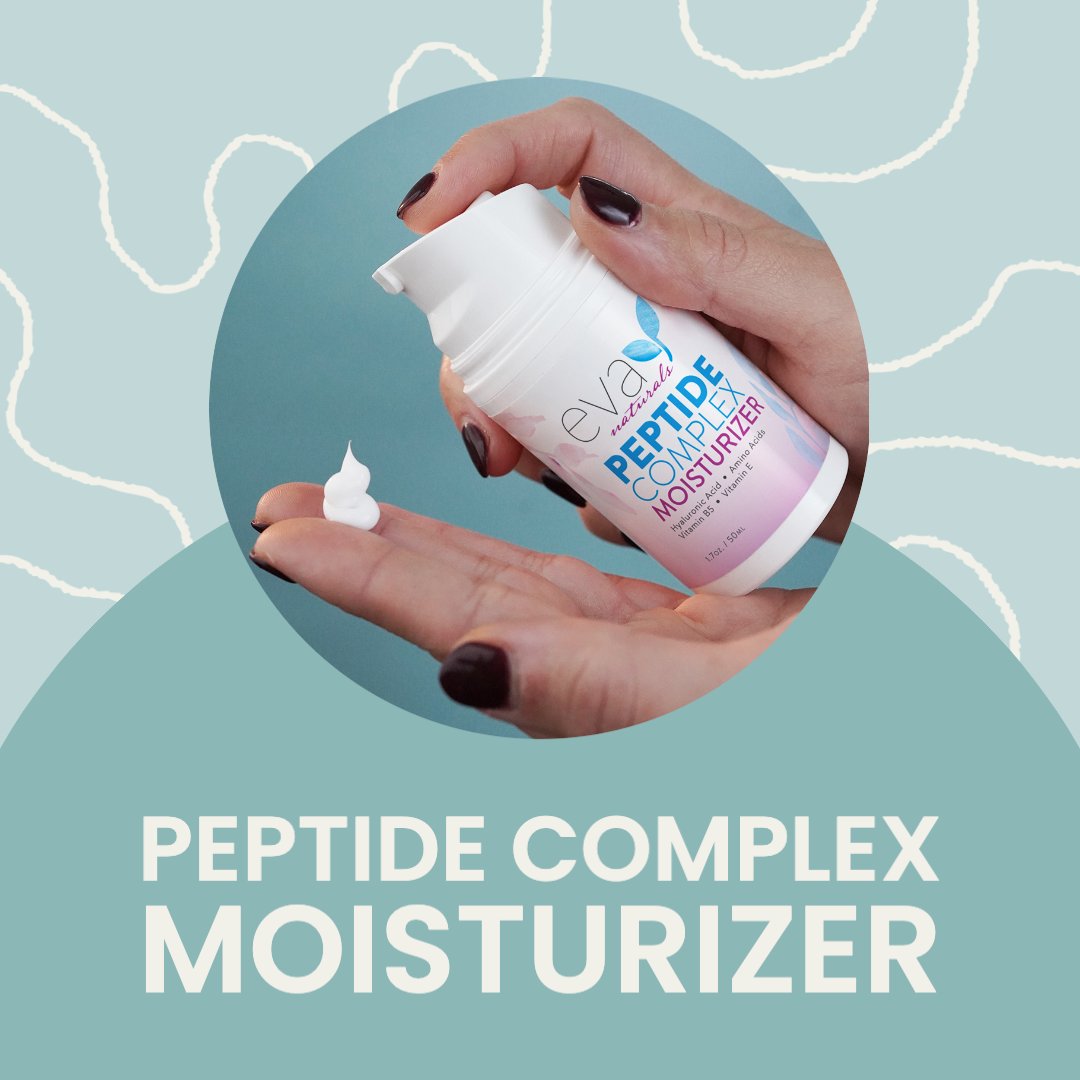 evanaturals_'s tweet photo. Keep life simple and your moisturizer complex—and by that, we mean Eva Naturals' Peptide Complex. Great for all skin types, Peptide Complex Moisturizer is just what your skin needs. It restores the skin's natural elasticity and provides long-lasting hydration. Try it today! https://t.co/LIVnNm4znV