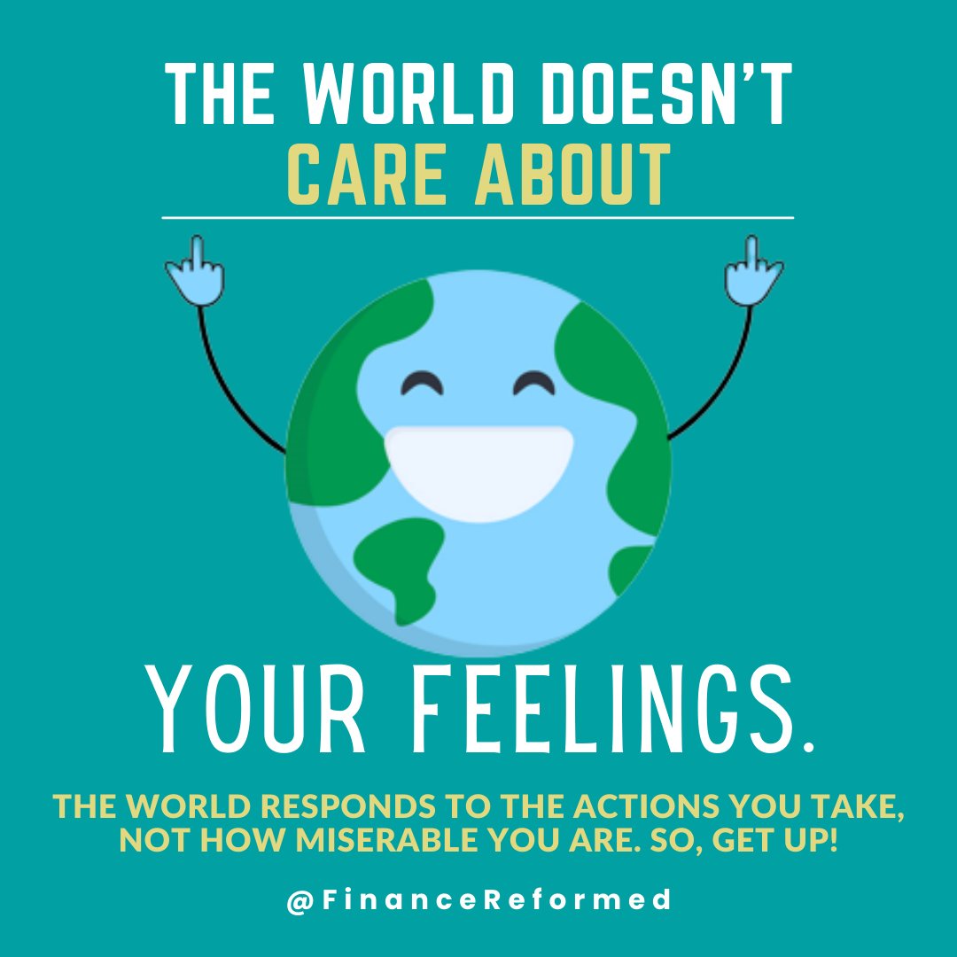 FinanceReformed's tweet photo. The world doesn't care about you or your feelings. It's time for a change, so why not make it count?๐ฏ๐๐๐งก
#financereformed #reformed #feelings #careabout #emotion #loveyourself #changeit #feeling #changing https://t.co/c6i1DX54oO