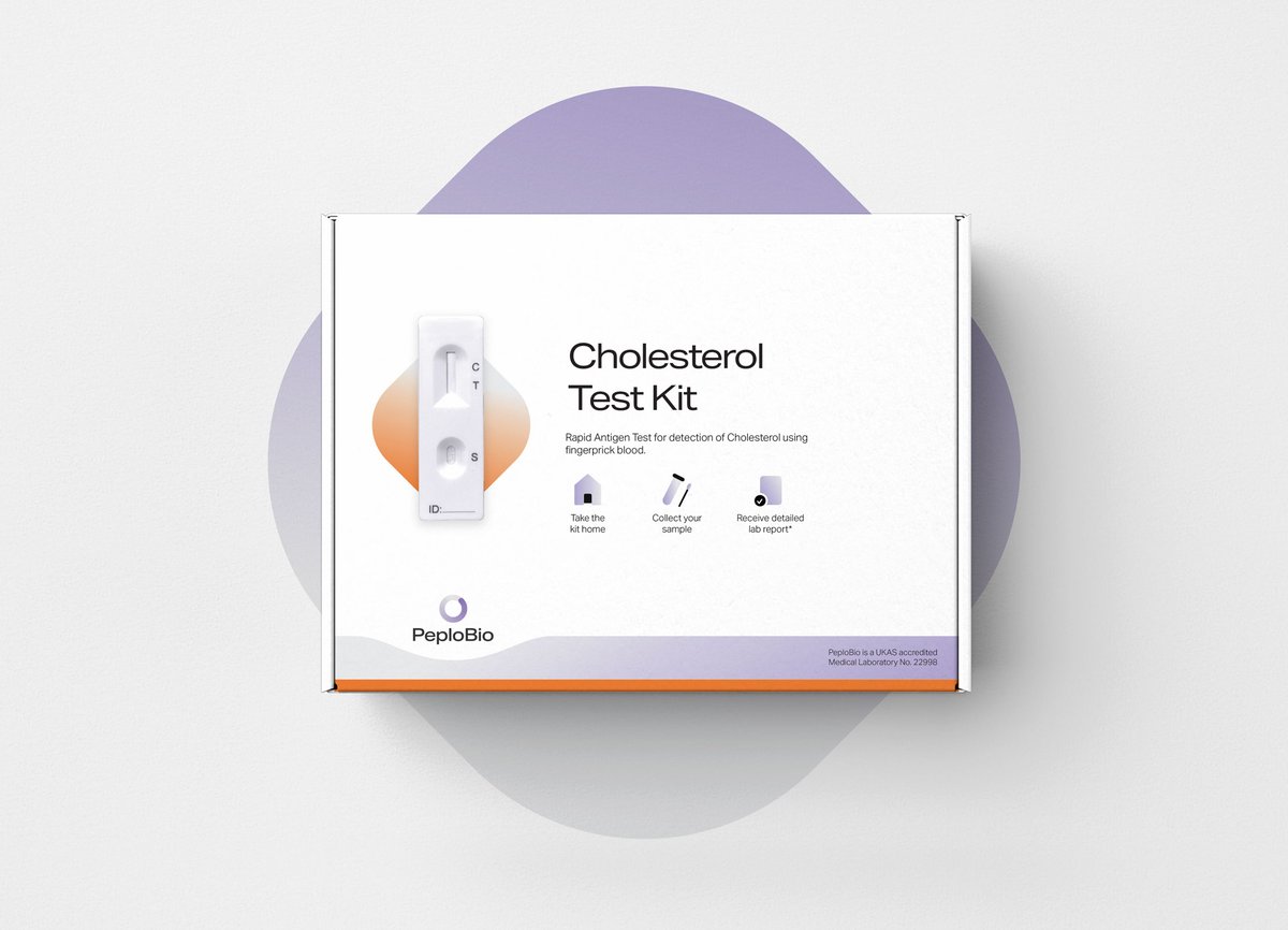 PeploBio's tweet photo. High levels of cholesterol are a silent killer, often displaying no symptoms. Over time it can lead to drastic health complications like increased risk of heart disease. 

Get yourself checked using PeploBio’s, cheap and user friendly rapid test (results within 15 minutes) https://t.co/Cc43vc29wZ
