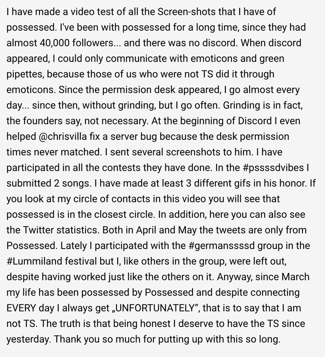 menotigua1's tweet photo. @MaisonGhost @ThePossessedNFT why i sould become a test subject (video also below) :@chrisvxd @whatthefurr @tmw_buidls @ggDaydreams @zippy_nft @YSLostt @_thel0stb0y_  #posse #pssssdvibes #pssssdxtiktok #possetivity https://t.co/Jl8ktkfUiu