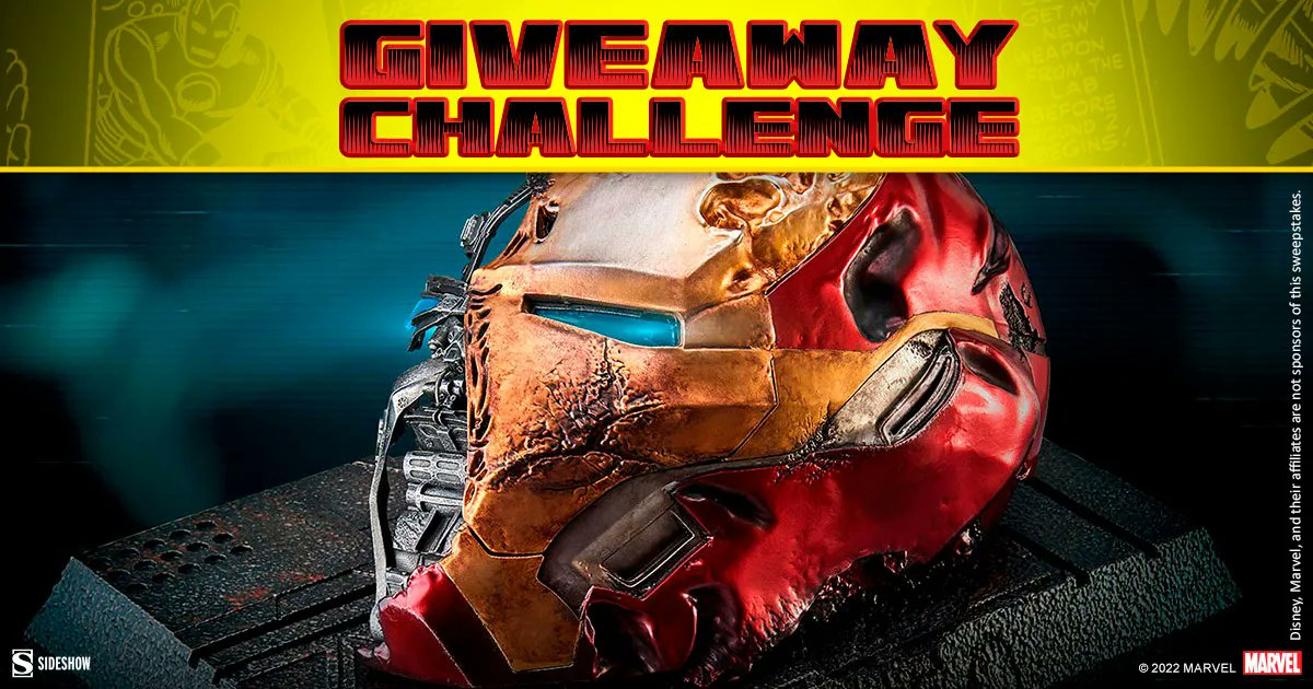 collectsideshow's tweet photo. For a chance to win the Iron Man Mark 50 Battle Damaged Helmet Statue by @beast_kingdom, cobble together your best Tony Stark cosplay &amp; share your results with #MARK50.

Enter by 3 PM PT TODAY using #MARK50 at https://t.co/UhlrkTyKzA. 

#Sideshow #IronMan #Marvel https://t.co/NYLeHTegIo
