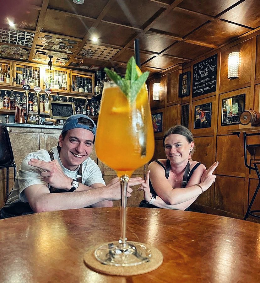 Hideout_Bath's tweet photo. ‘Up Spritz Creek’ 

Our super refreshing special with Escubac, Strawberry oleo and Campari cask is just the bad boy to sip in the sun this week! 🌞🍹

#spritz #drinksspecial #whilestockslast #cocktailtime https://t.co/VKlHPK5Uyw