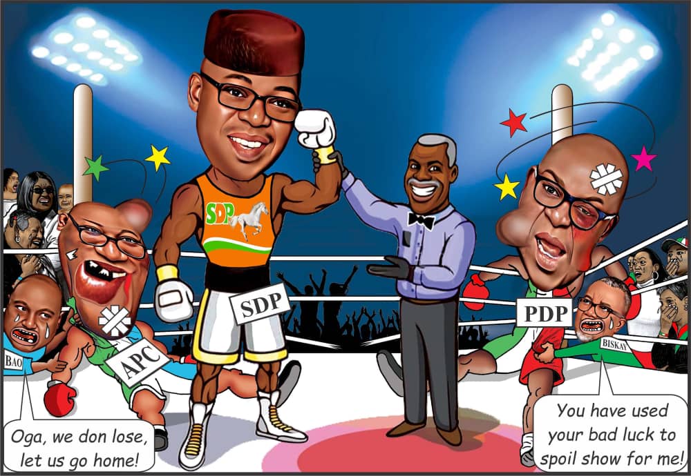 FixItMaster1's tweet image. Too much talk no dey full basket. Segun Oni is the next governor of Ekiti. Do not waste your votes for BAO #CSO2022