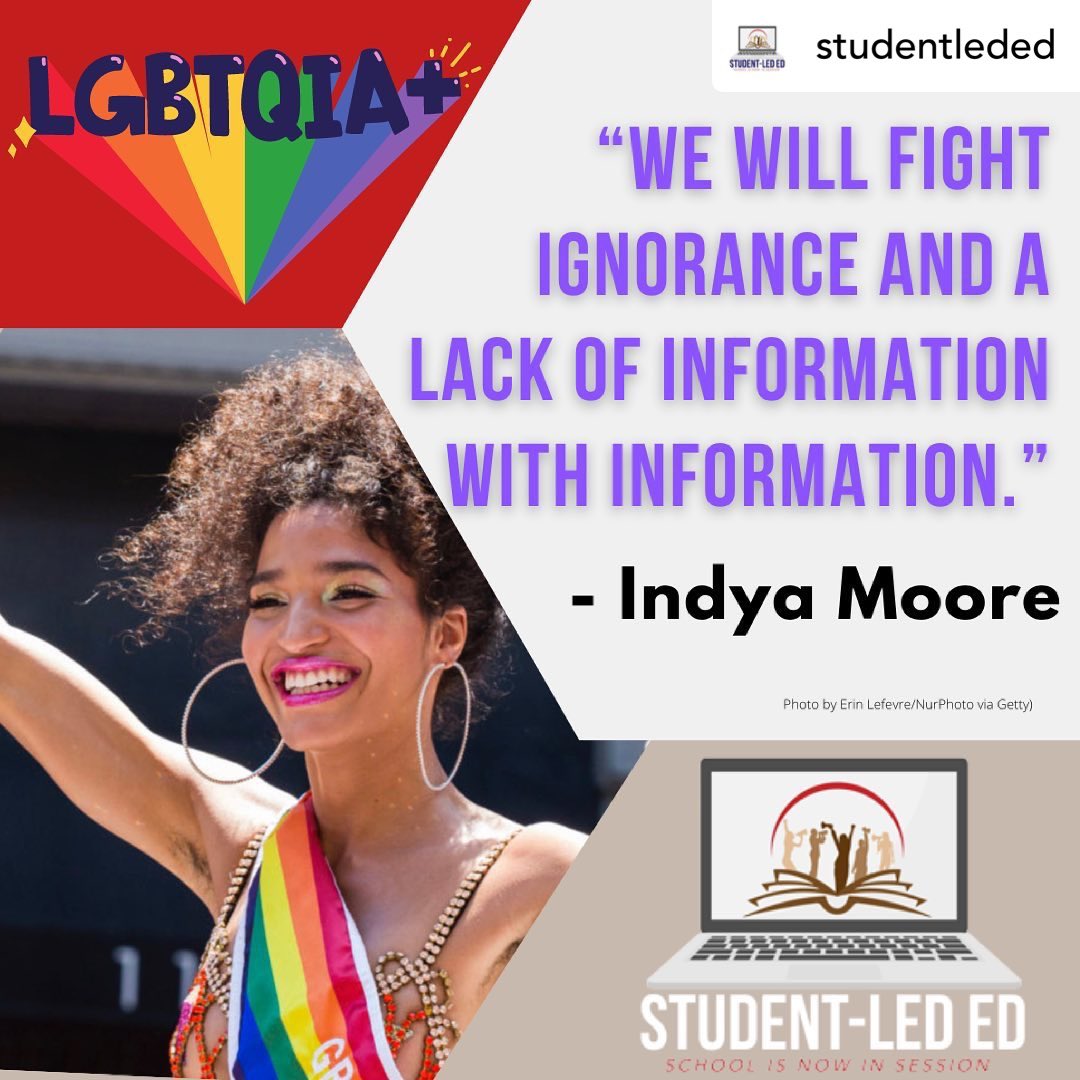 studentledEd's tweet photo. Posted @withregram • @studentleded Fighting ignorance WITH #pride🌈. #pridemonth 

Learn more about how we empower #LGBTQIA+ #youth and support us at https://t.co/vuwdymFbu7!

@studentleded  #StudentLedEd #nonprofit #youthled #student #studentvoice #schoolculture #BIPOC https://t.co/TUkhisvY7Y