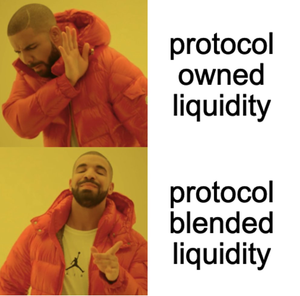 PBL >>> POL 

50% user-owned, 50% protocol-owned, 100% blended. 

More at dingo.finance