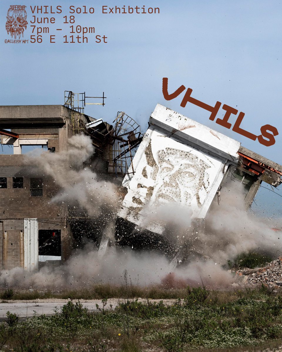vhils1's tweet photo. 🔥OPENING THIS SATURDAY → Pop up show at @SuperchiefNFT in New York for https://t.co/ver2Grnmzk! Opening on June 18th at 7pm https://t.co/E0yTpA9FLu