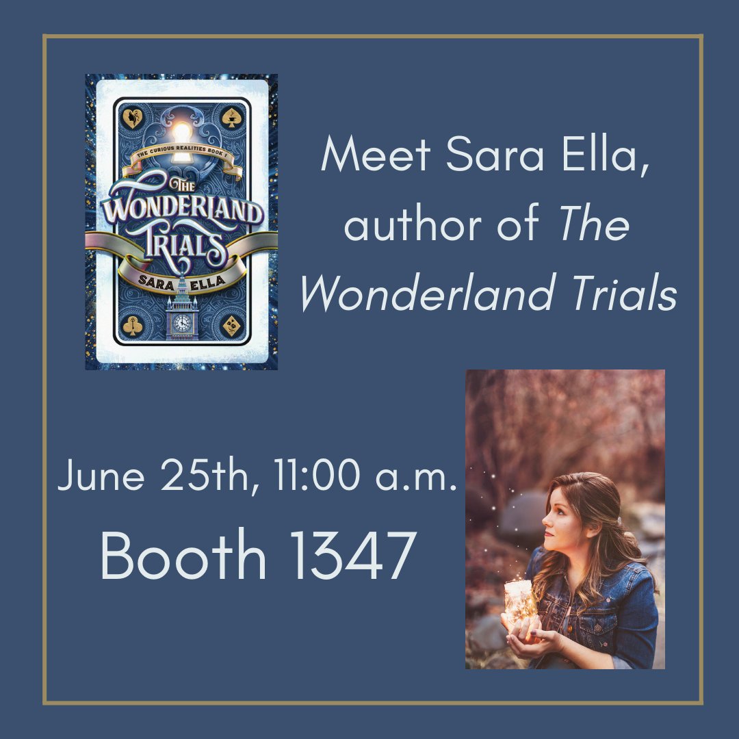 One of the exciting happenings this year at ALA is meeting Sara Ella, author of The Wonderland Trials! Her newest book will be released July 12, 2022, and you can meet her at Booth 1347.