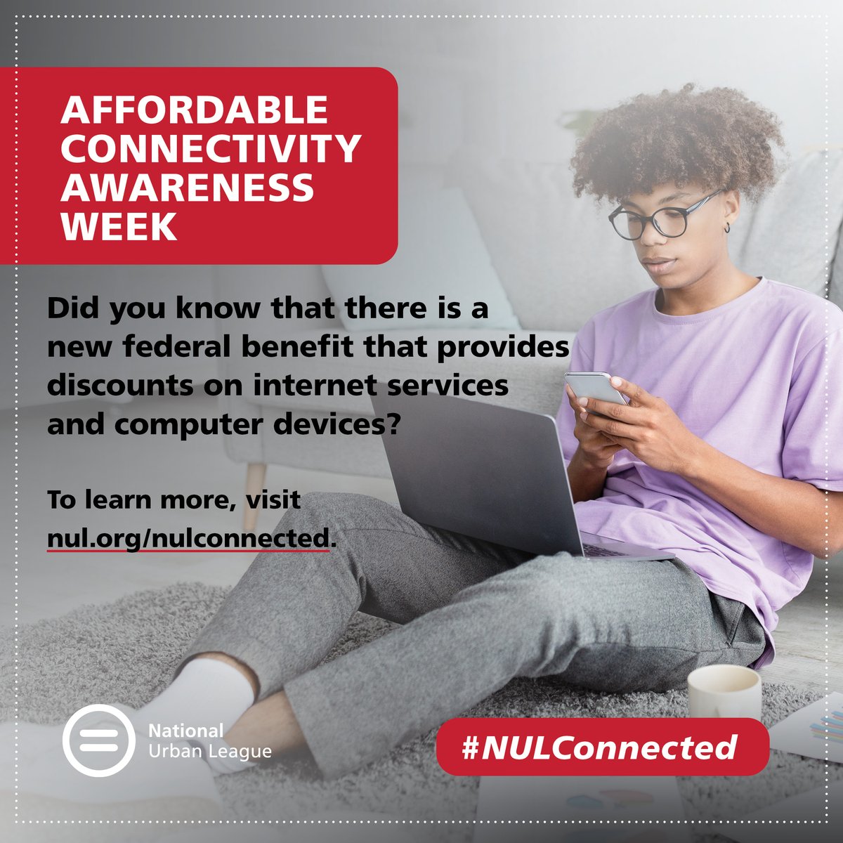 NULpolicy's tweet photo. This week, @NULpolicy is teaming up with @civilrightsorg and other organizations to raise awareness around the @FCC  #AffordableConnectivityProgram, a new federal benefit that provide families the help they need to afford internet service and computer devices.

🧵1/2 https://t.co/SLVoveoeTb