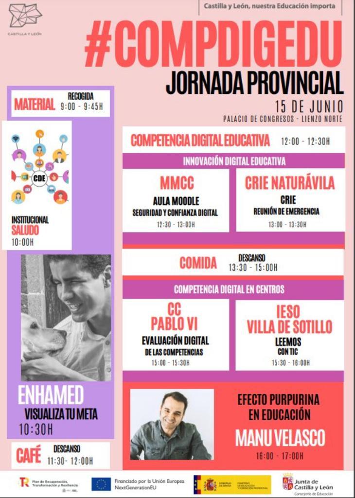 SPEDROBAUTISTA's tweet photo. Hemos asistido a la jornada provincial de competencia digital #CompDigEdu_CyL_Avila https://t.co/sAPuFlPJCV