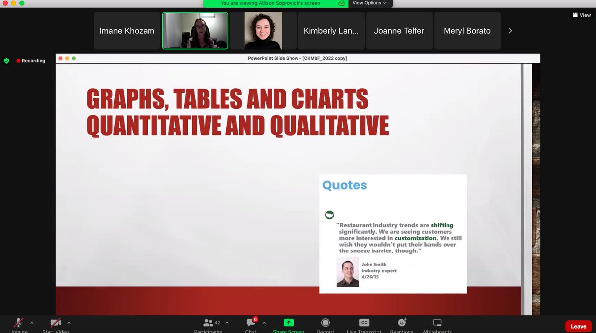 researchimpact's tweet photo. Grand merci @allisonsoprovich pour les précieux conseils donnés lors de la session pratique d'aujourd'hui sur la transformation des données en chiffres visuels attrayants et convaincants #CKF22 #MdC #Datavisualization https://t.co/gpxhfhjhZ8