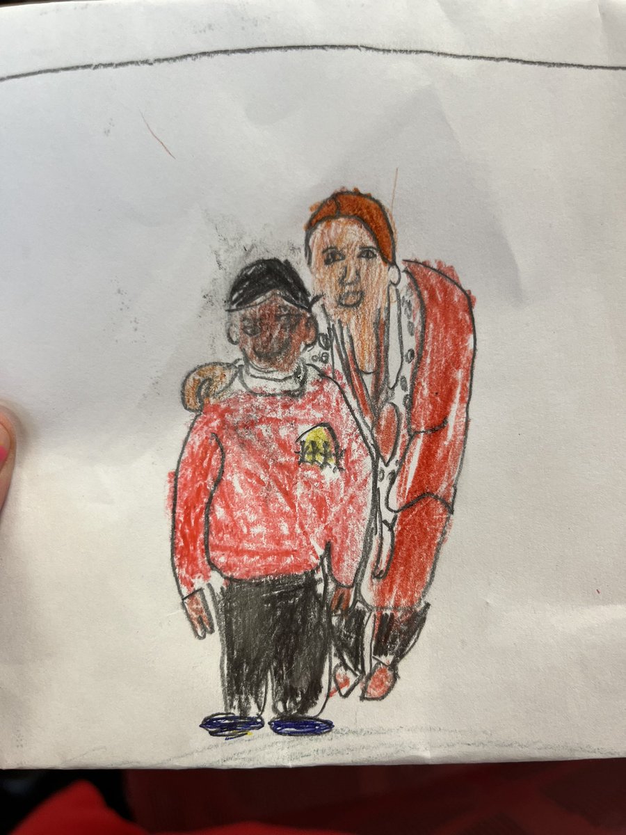 One of my very talented pupils has drawn this from a photograph ❤️ What a lovely surprise!