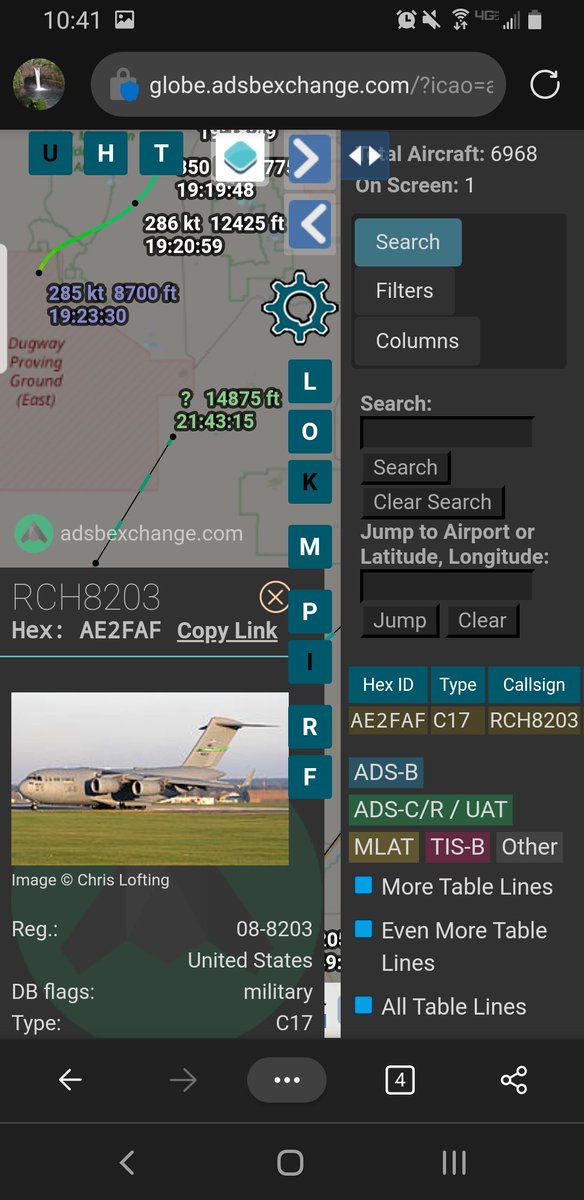 norb420's tweet photo. 5) #AC96DF as #JANET10 on 6/9/22 made a trip from Las Vegas KLVS to Dugway Proving Ground KDPG. Stayed on the ground for about 6 and half hours then went on to Groom Lake/Area51 KXTA then to Tonopah Test Range airport KTNX and returned to Las Vegas KLVS. https://t.co/8fYluMwc3x