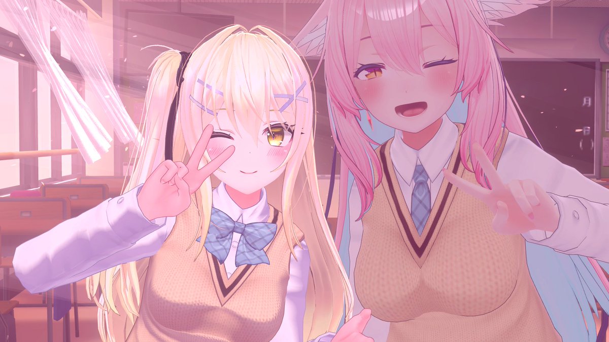 けけりえるさんと制服合わせ～!!(*`ω`*) 