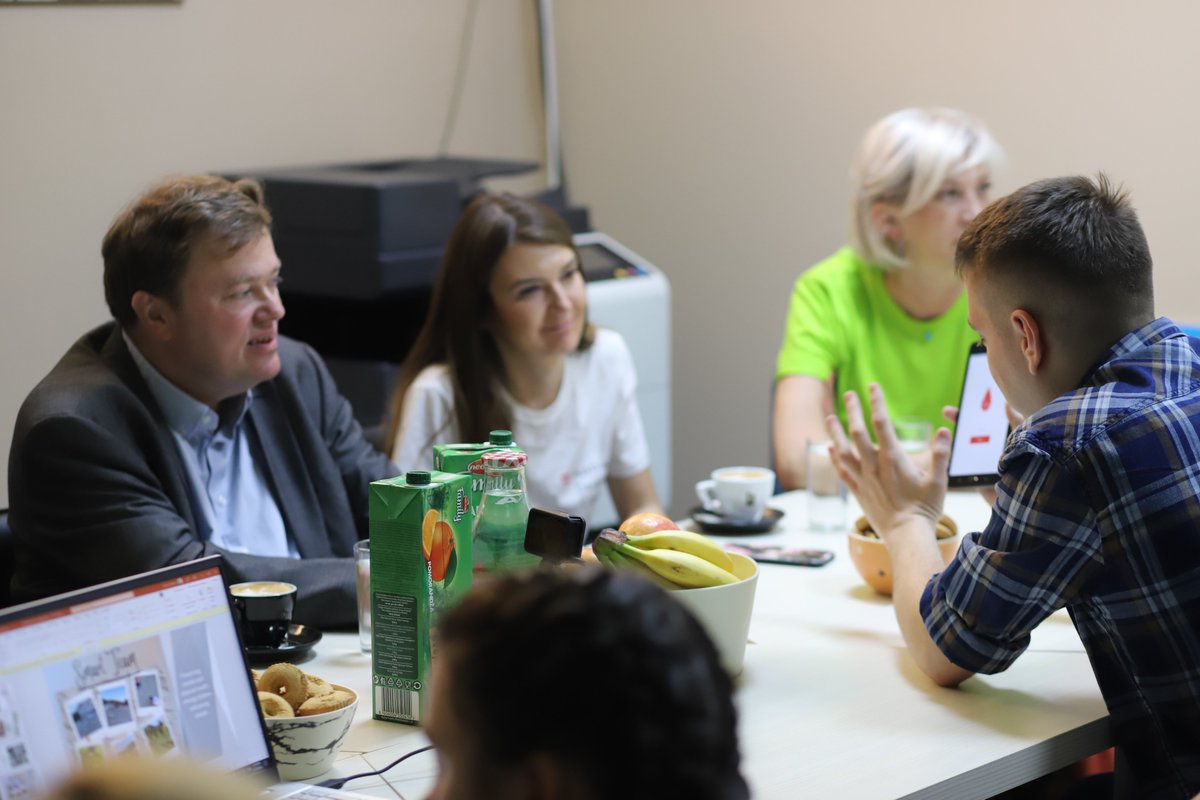 NGODomovik's tweet photo. Today we had a pleasure to host @AustriainKosovo  
Ambassador Mr. Christoph Weidinger, Head of @ADCinKosovo Mrs Sandra Horina and Head of Administration and controlling @Gresaabrashi. They had a fruitful discussion with participants of #ponder #podium and #upshift. https://t.co/GDNVFz7Aga