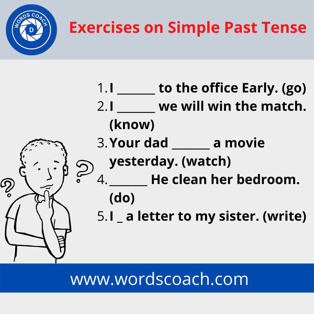 wordscoach's tweet photo. Exercises on Simple Past Tense
https://t.co/t1JEuV5Cxe
#exercises #grammar #english #test #past #tense #simplepast https://t.co/sfKpee6OUS