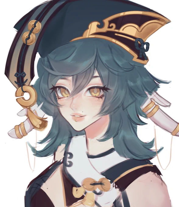 blue yanfei i never finished  #原神 