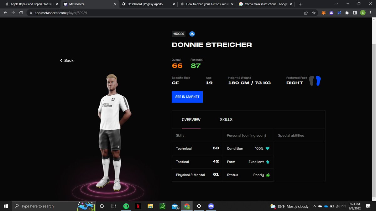 Weitere Aktivitäten auf dem Transfermarkt!

Nihad Kirchhof schließt sich dem Team von @BoredGamblerJJD an.

Ablöse: Tausch
Tauschobjekt: Streicher

Kirchhof ist ein Top 5 Innenverteidiger und passt im Gegensatz zu Streicher perfekt ins 3-5-2 System.

#metasoccer #NFT #Crypto
