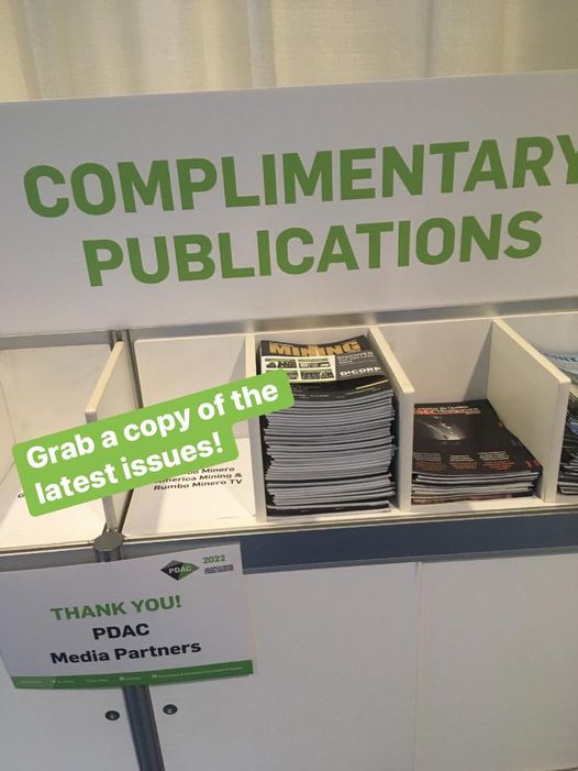 cminingmagazine's tweet photo. #CanadianMiningMagazine is still at #PDAC! Have you picked up a copy of the latest issue?
Make sure to say "HI" to our Sales Manager Neil, who has been busy visiting as many booths as possible! Talk to him about advertising or editorial in a future issue, or writing for our blog! https://t.co/YKUeR7cRqT