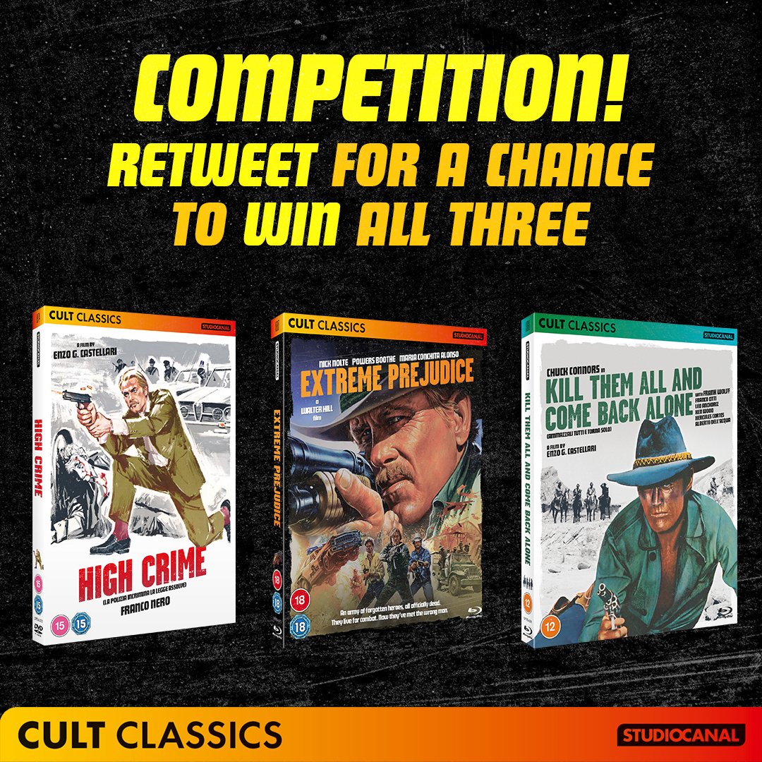 cultlabs's tweet image. 🚨 #Competition 🚨

RETWEET and FOLLOW for a chance to #win a triple bundle of cult movie action. The perfect #FathersDay gift!

Available for the first time on UK Blu-ray at amzn.to/3a9JF9S