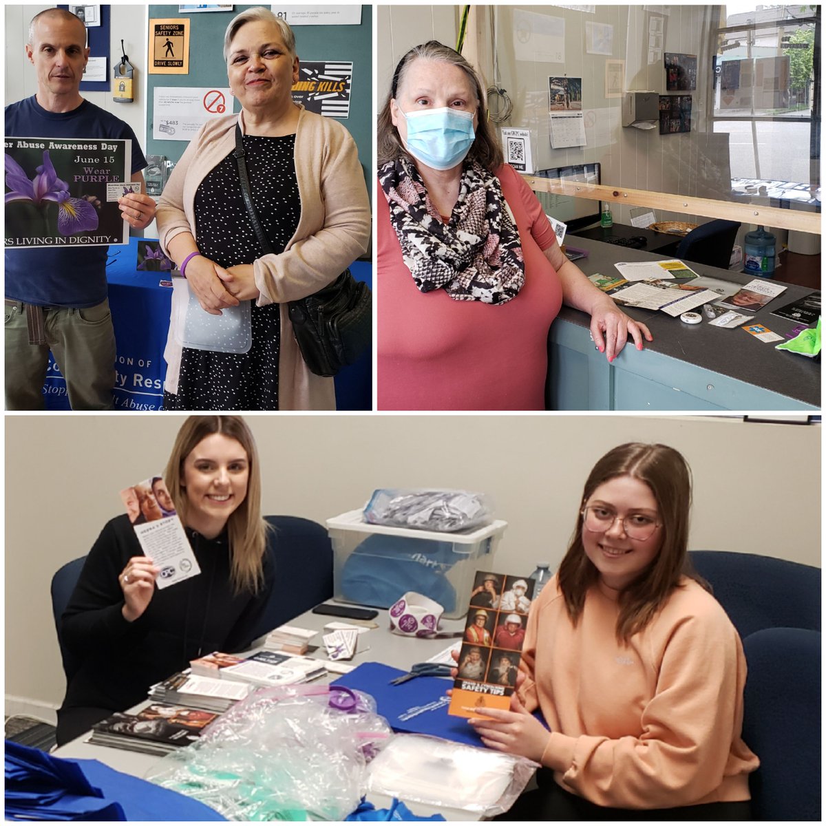 TheGWCPC's tweet photo. @BCCRNS volunteers have been working hard making #WEAAD senior safety packages available today at the #GWCPC #worldelderabuseawarenessday #communitypolicing #seniors https://t.co/TLde2RYPWI