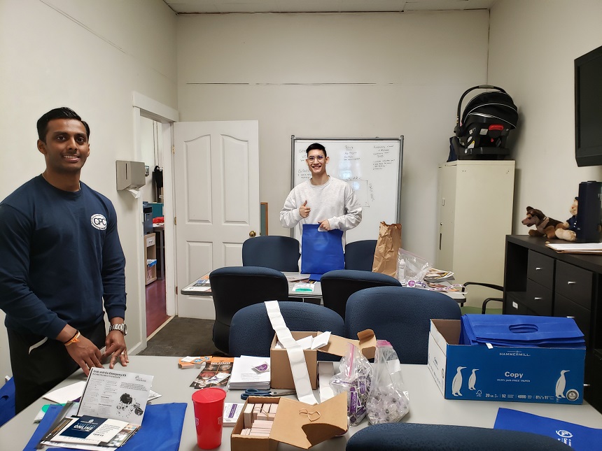 TheGWCPC's tweet photo. @BCCRNS volunteers have been working hard making #WEAAD senior safety packages available today at the #GWCPC #worldelderabuseawarenessday #communitypolicing #seniors https://t.co/TLde2RYPWI