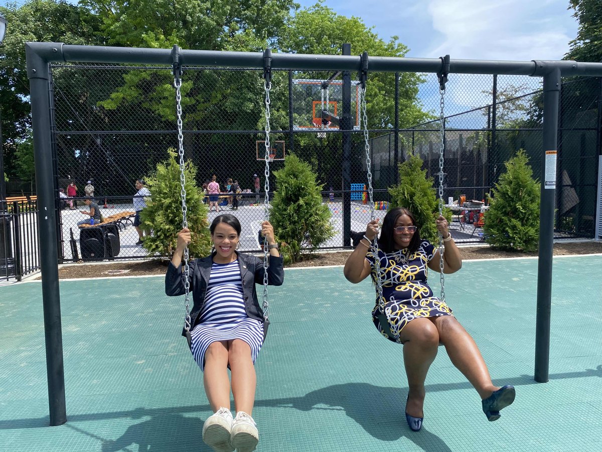 CMPiSanchez's tweet photo. Morton Playground is officially open! Yesterday I joined @bronxbp @NYCParks for the opening of a new playground for our kids. I can’t tell you how exciting it is that our children have more park space in the district. I know i'll be coming here a lot more! Stay tuned😂 https://t.co/bHB9AfbKCO