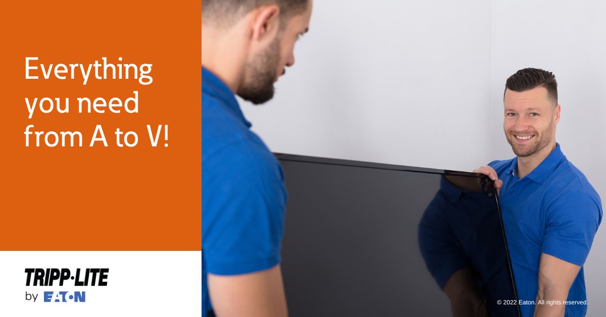 Tripp Lite by Eaton (@tripplite) on Twitter photo Tripp Lite by Eaton brings simplicity and affordability to the IT side of Pro AV. We have what you need for any job, large, small, commercial or residential. Check us out!
bit.ly/3zE3W1T
<a href="/ETN_Electrical/">Eaton Electrical</a>
#DigitalSignage #ProAV #AVtech #EatonGetsIT Tripp Lite by Eaton brings simplicity and affordability to the IT side of Pro AV. We have what you need for any job, large, small, commercial or residential. Check us out!
bit.ly/3zE3W1T
<a href="/ETN_Electrical/">Eaton Electrical</a>
#DigitalSignage #ProAV #AVtech #EatonGetsIT