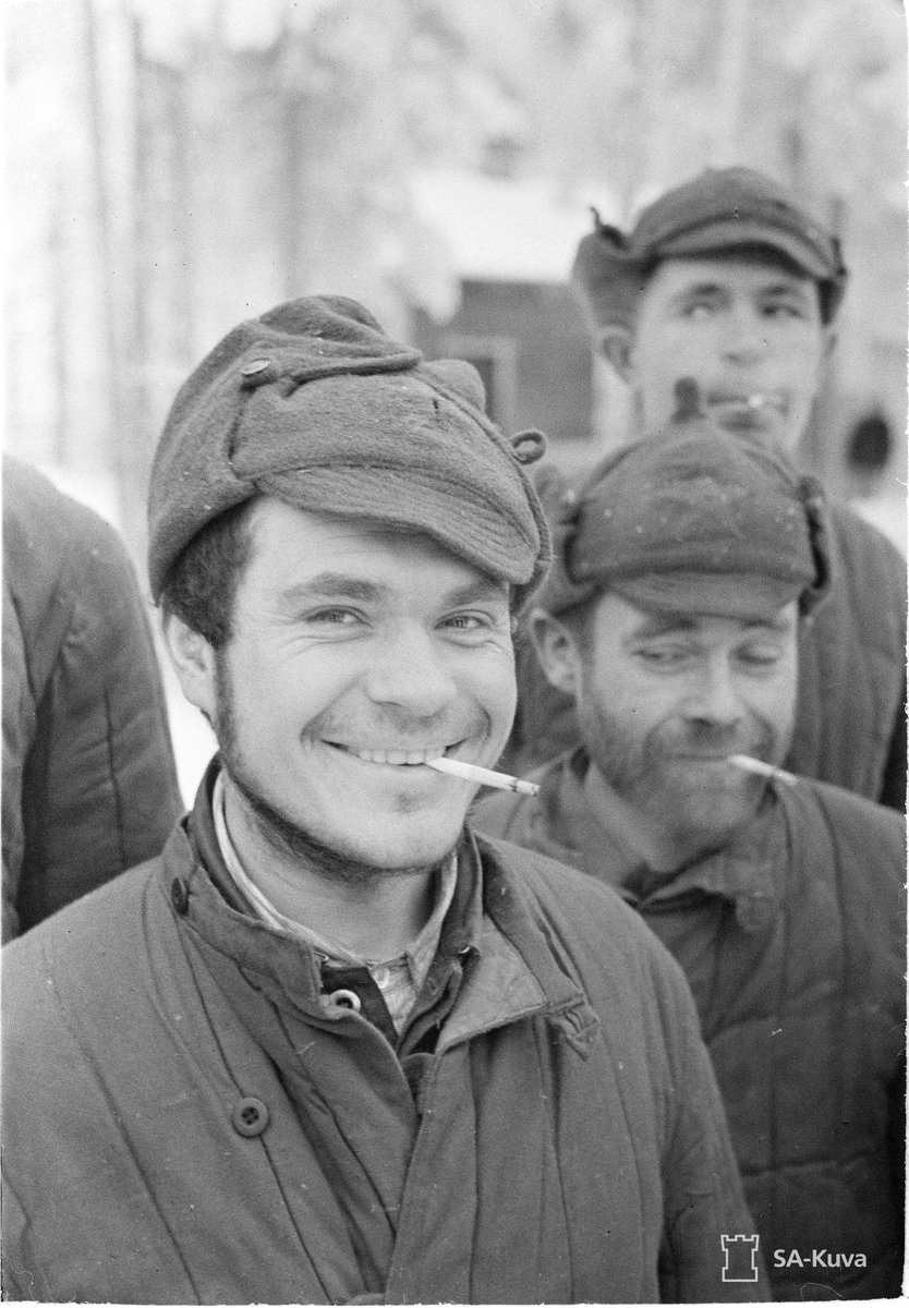 In "Lotta Svärd: Women of War" the appearances of the Soviet prisoners seen from chapter 17 forward are based on these photogenic gentlemen, who were also Soviet POW's during Winter War. 