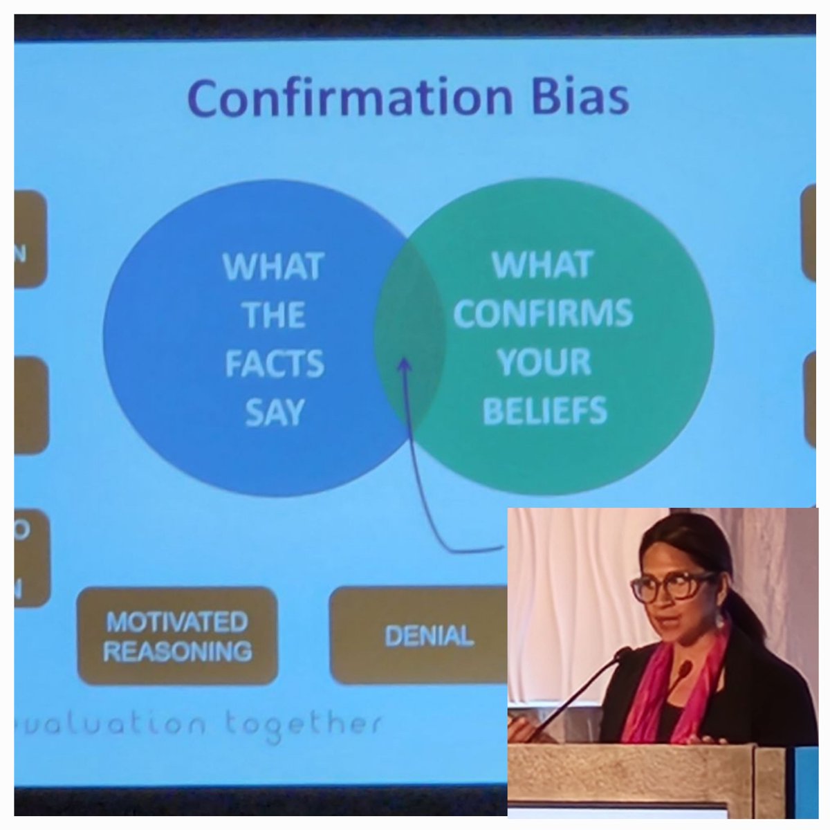 Plénière avec <a href="/aea/">American Energy Alliance</a> Veronica Olazabal <a href="/veroviews/">Veronica Olazabal (she, her, hers)</a> des suggestions très utiles pour éliminer nos propres biais.

Ms. Olazabal reminded us about confirmation bias, urged us to not hesitate: reframe issue, challenge assumptions &amp; #disrupt #c2022 #diversity #diversité #reconciliation