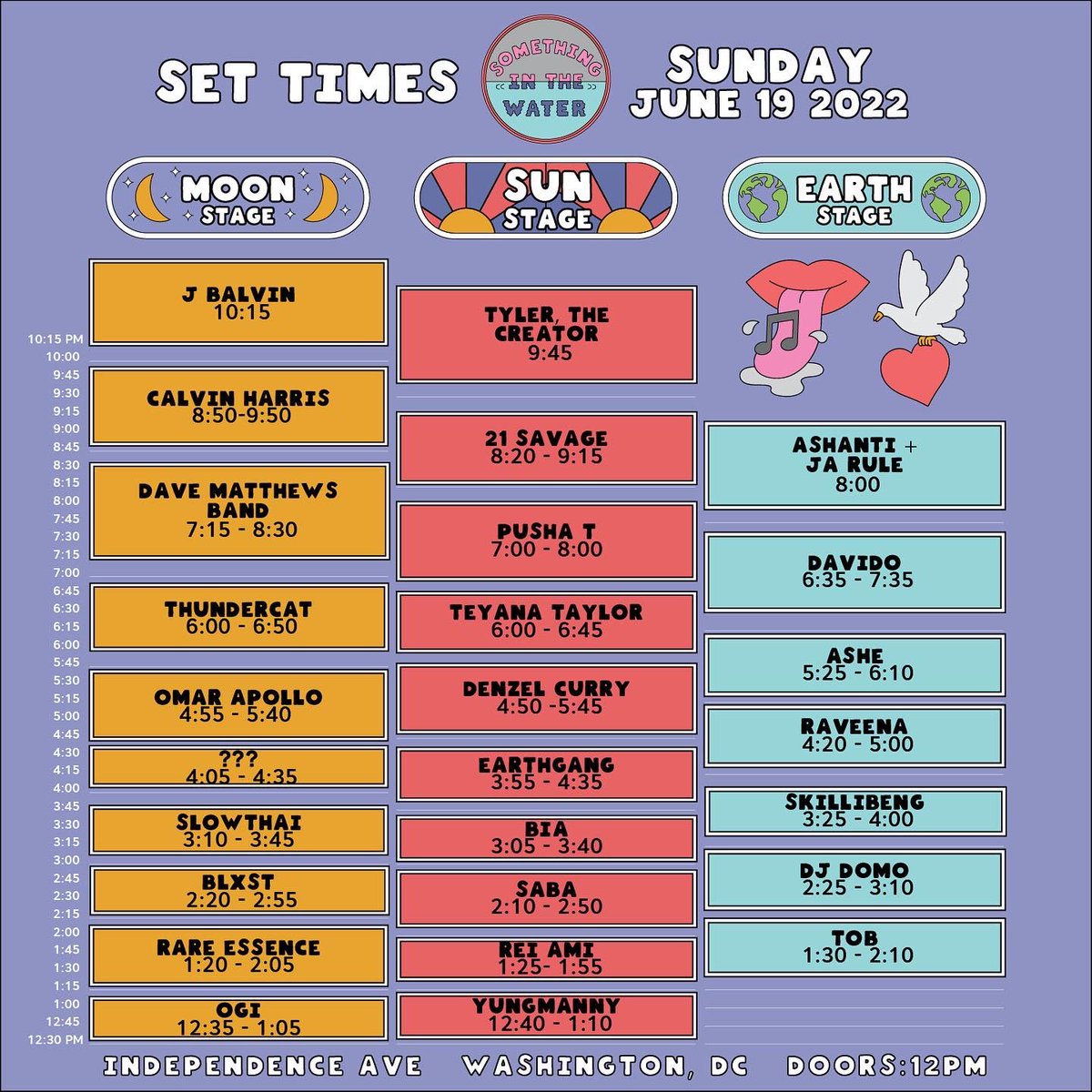 The official 2022 SITW set times are here! 🌊

Schedule in app for set time reminders 📲 