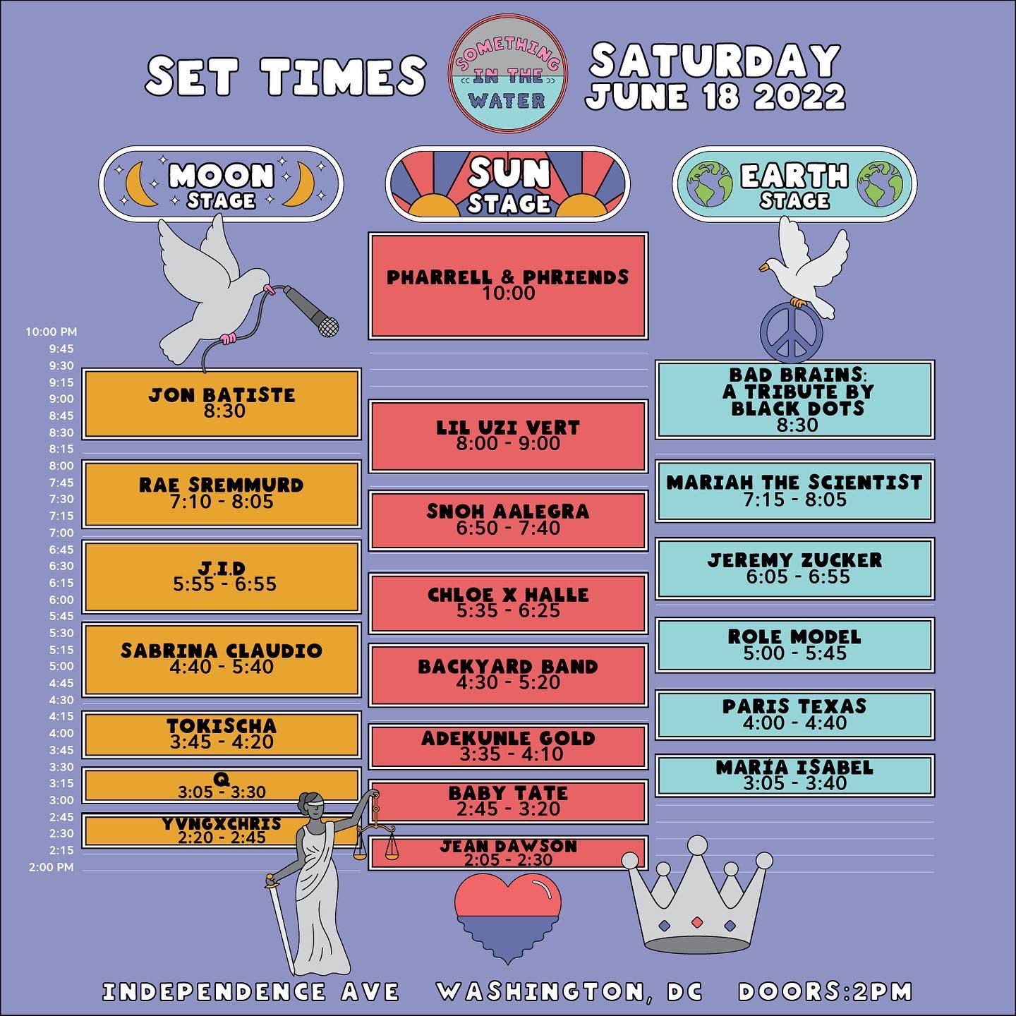 Something in the Water releases performance set times