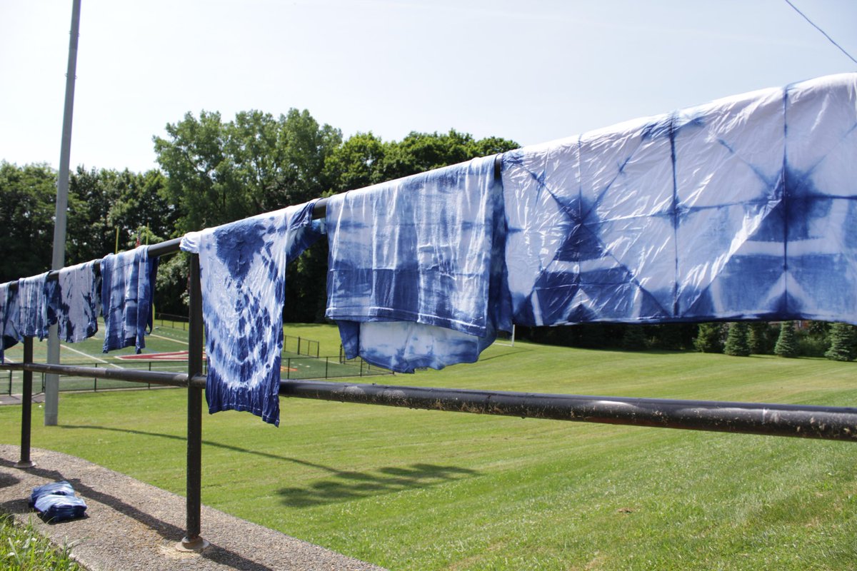 In school field trip to have an indigo dye workshop! Some fantastic results!