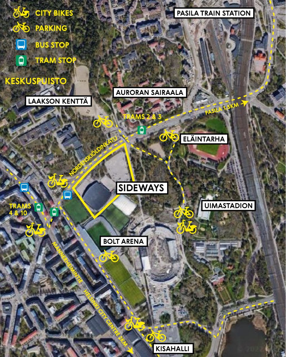 Saapumiskartta = festarit tapahtumassa! 

#sidewaysHEL