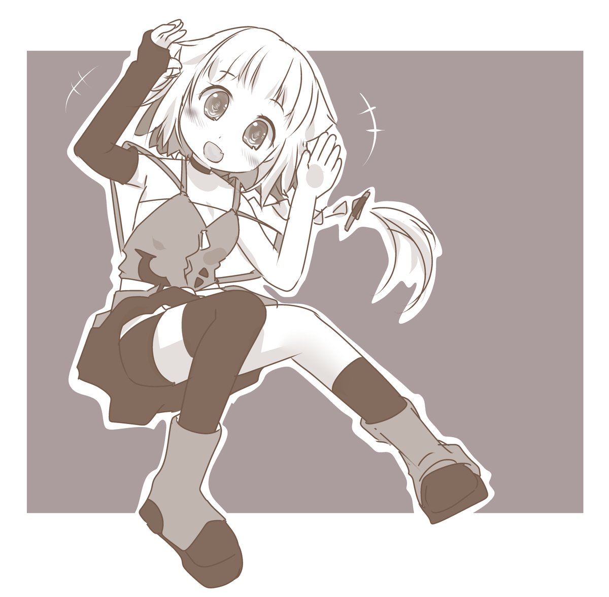 「寝なきゃっ… 」|べえこまのイラスト