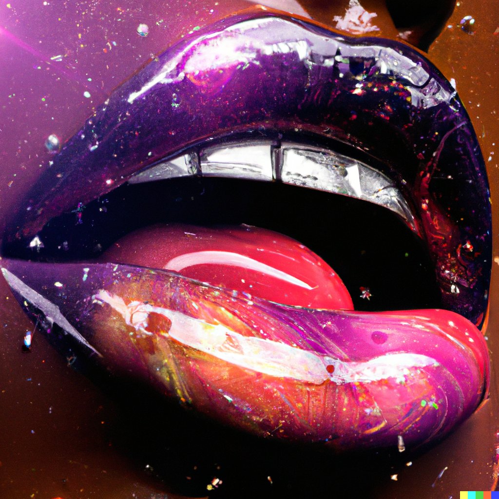 Abig_Slaughter's tweet photo. Some Drippy Spacey Lips from last night with #dalle2 
✨🌌💋

@OpenAI #dalle #lips #lipstick #aiart #aigenerated #digitalart #digitalartist #Space https://t.co/IoDJDM3Nhd