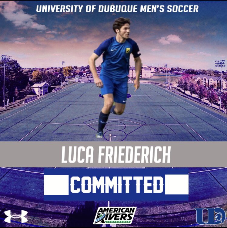 Luca Friederich is officially a Spartan ✍️

The University of Dubuque Men’s Soccer program is happy to announce Luca Friederich as a member of our 2022 recruiting class ⚔️ 

Luca is a defender for FC Romanshorn in Romanshorn, Switzerland.