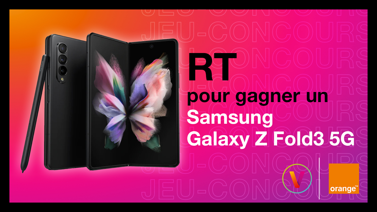 orange's tweet image. [#CONCOURS 🎁]

À l'occasion de #VivaTech vivez l'expérience #5G avec @orange et tentez de gagner un Samsung Galaxy Z Fold3 5G 🚀

🧡 Retweet pour participer 🧡

TAS 20/06